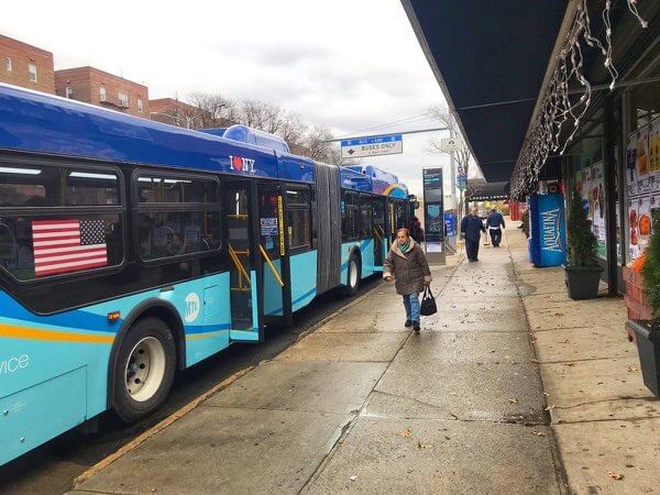 Community, officials celebrate change to bus service route on Cross Bay Boulevard