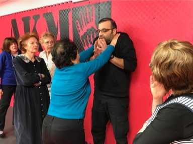 Seniors learn self-defense in free class