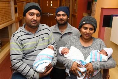 Triplets born early brought home after long stay at Jamaica clinic
