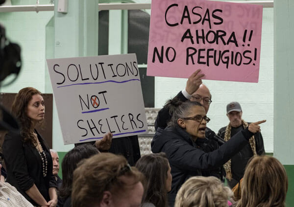 Blissville makes opposition to homeless shelter clear at DHS hearing