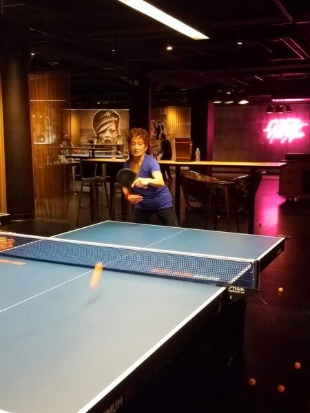 Bayside native, 72, showcases her ping pong skills