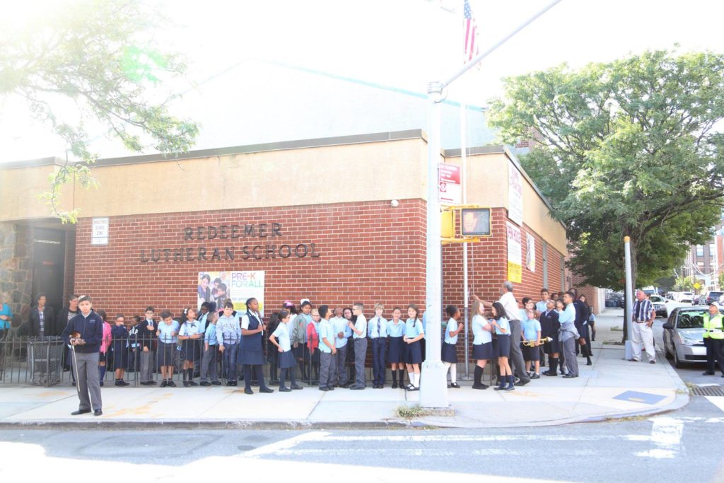 Students outside Redeemer Lutheran School in Glendale back in September 2017. (photo via Facebook/Redeemer Lutheran School)