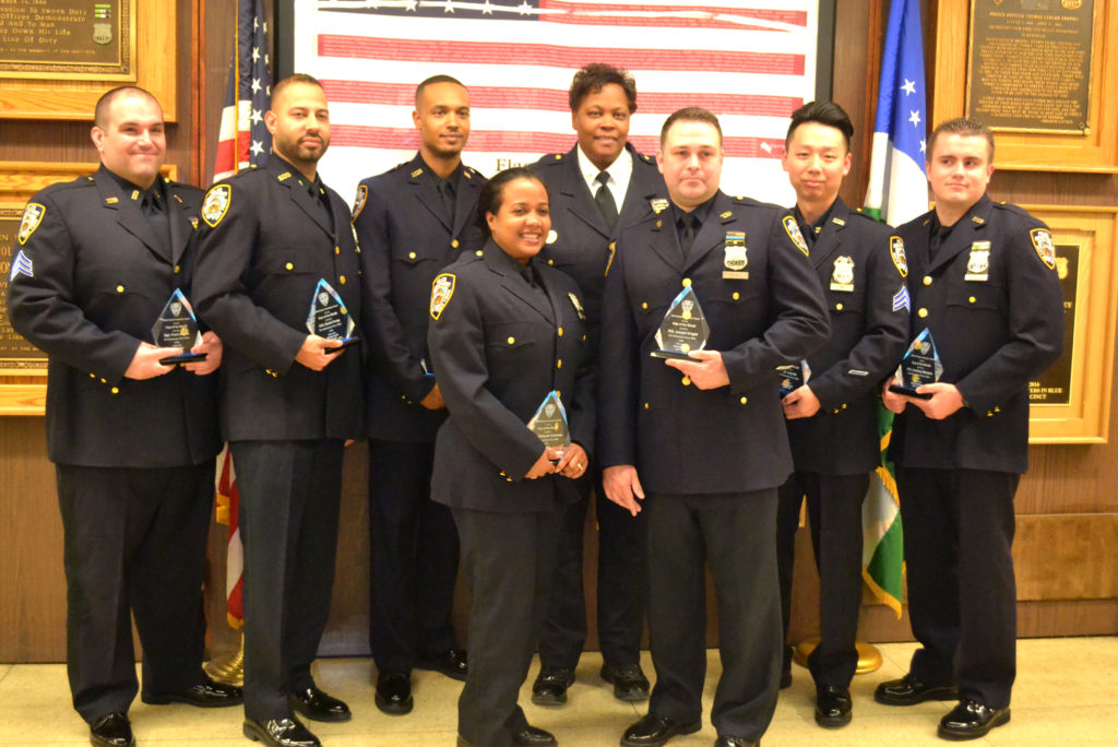 Cops at Flushingbased 109th Precinct recognized for big local gun and
