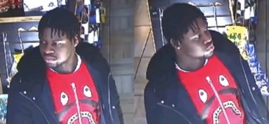 Side-by-side images of the suspect wanted in connection with the deadly March 24 shooting of a man at the Queensbridge Houses.