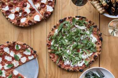 Beebe’s_Stracciatella, Margherita and ‘Roni pizzas – Liz Clayman