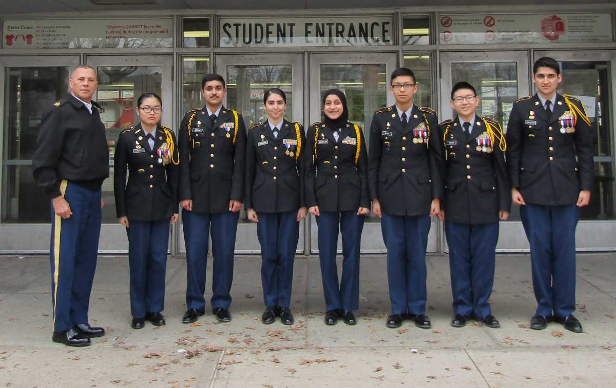 The Francis Lewis High School JROTC Leadership Team