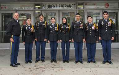 The Francis Lewis High School JROTC Leadership Team