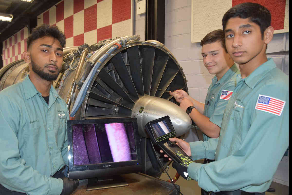 Technical training prepares students for aviation jobs