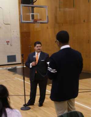 New schools chancellor visits Francis Lewis High School