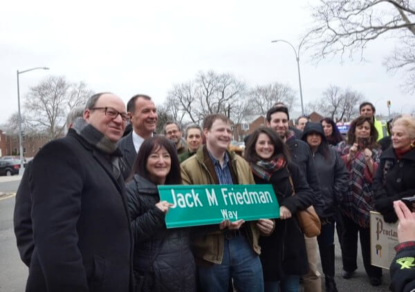 Community leader Jack Friedman memorialized with street co-naming