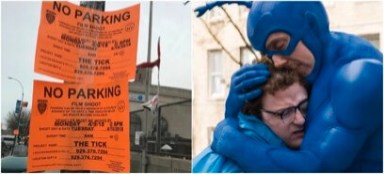Amazon television show ‘The Tick’ invades Bayside