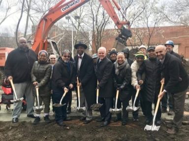 Renovations to basketball courts, playground at Queensbridge Houses are underway