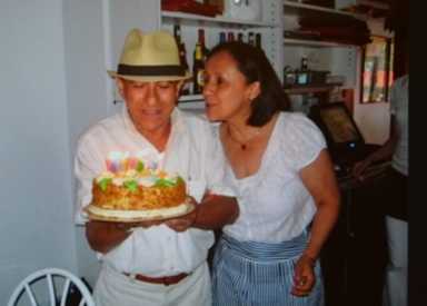 Alba Orozco and her husband Ever, who was brutally stabbed to death in Elmhurst in September 2013, during a birthday celebration.