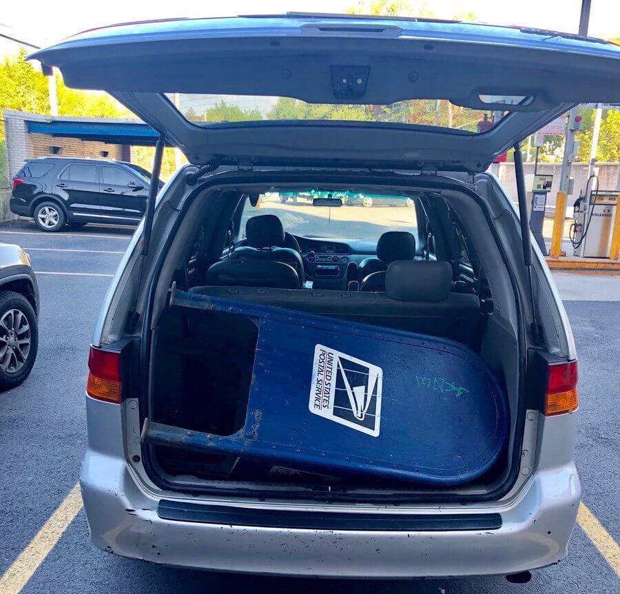 U.S. Postal Service boxes may be bolted to the sidewalk, but that didn't stop three Queens thieves from stealing one on May 11.