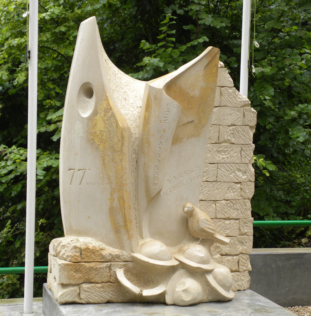 A monument to the Lost Battalion of World War I in Argonne, France (photo via Wikimedia Commons)