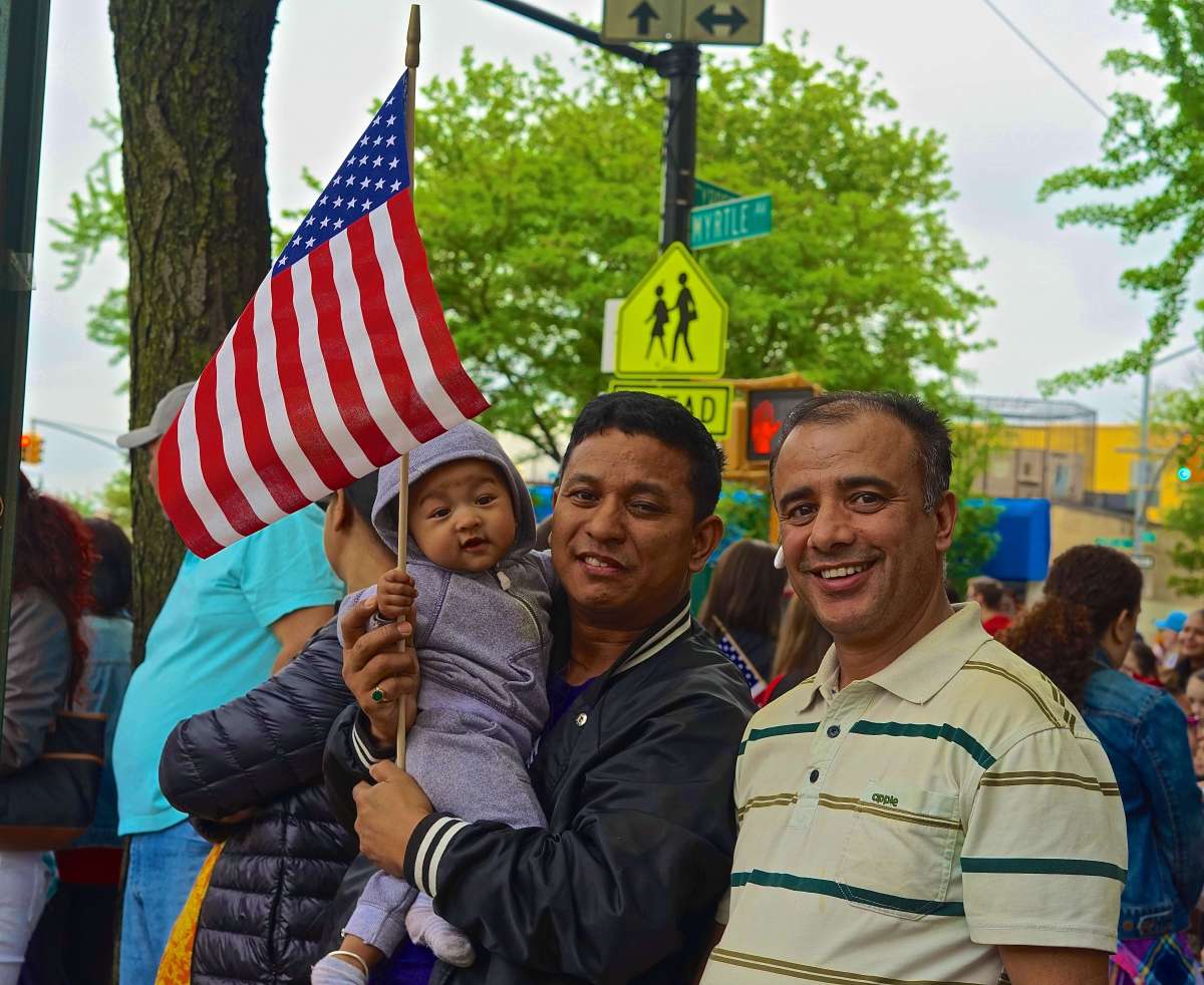 Spectators at the Ridgewood-Glendale Memorial Day Parade on May 28.