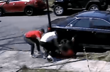 Three robbers ambushed a teenager in broad daylight on a Flushing street on April 28.