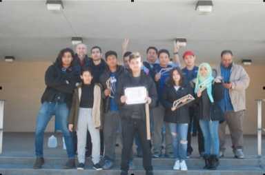 Grover Cleveland High School wins International Bridge Building Contest