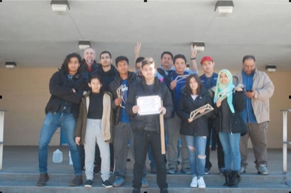 Grover Cleveland High School wins International Bridge Building Contest