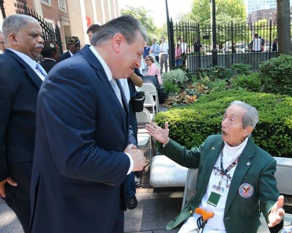 Katz honors veterans at Borough Hall