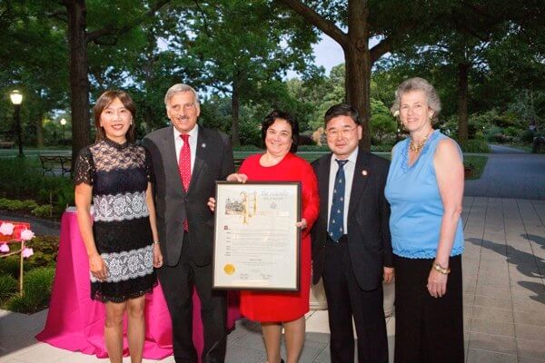 Maria Grasso honored at Queens Botanical Garden’s Rose Gala