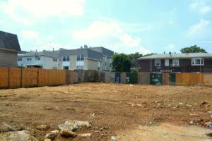 The construction site along 15th Avenue