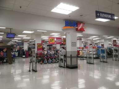 The entrance to the Kmart store at 66-26 Metropolitan Ave. in Middle Village.