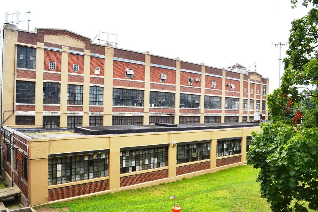 The factory at 78-16 Cooper Ave. in Glendale that has been rumored to be turned into a homeless shelter.