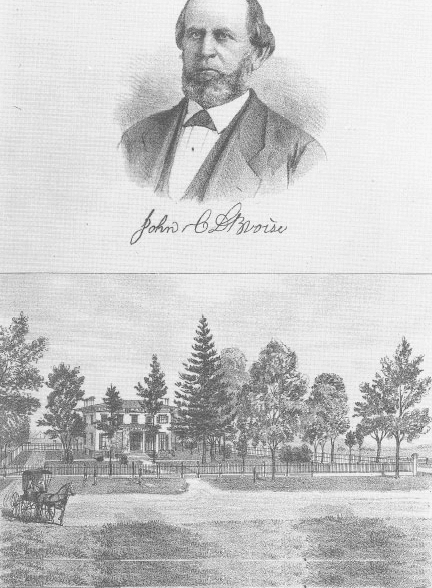 A rendering of John Debevoise, descendant of Moses Debevoise and inheritor of the Debevoise farm located in the vicinity of present-day Fresh Pond Road and Catalpa Avenue in Ridgewood. (Robert Eisen Collection)
