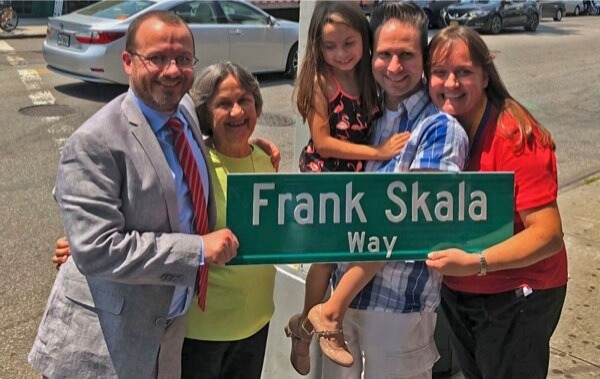 Bayside community honors Frank Skala with street co-naming