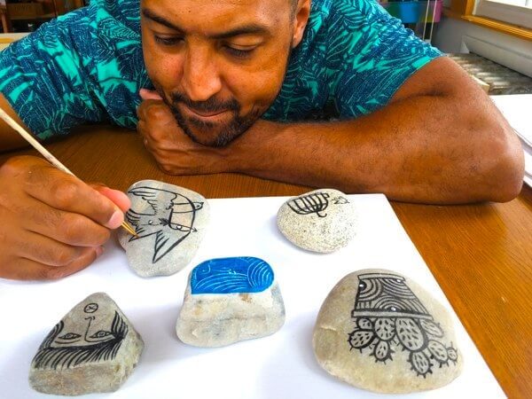 Q.E.D.’s newest artist-in-residence uses art to share his unique views