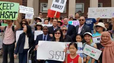 Bayside rallies in support of specialized exam