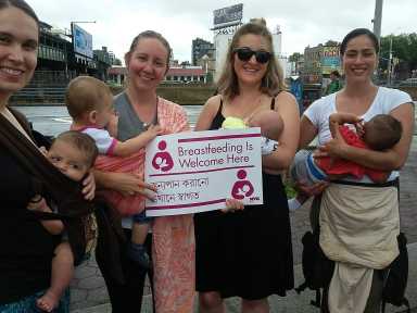 4 moms with babies