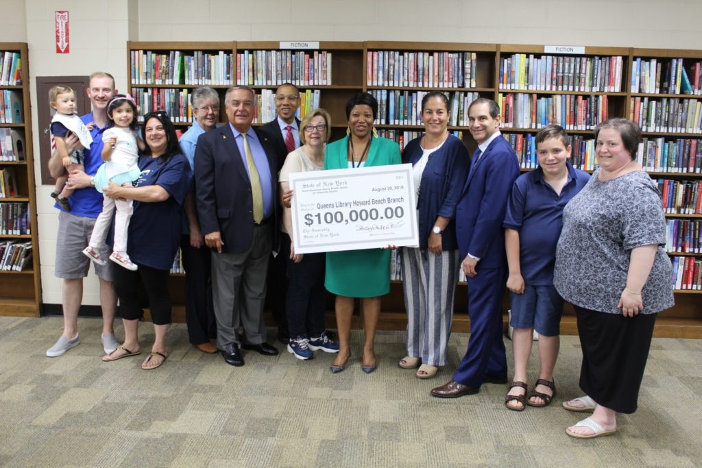 Pheffer Amato presents $100,000 to Queens Library President & CEO Dennis M. Walcott1