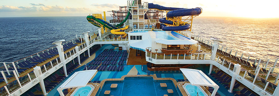 The kids were in awe of the water slide aboard the Norwegian Escape (photo courtesy of Norwegian Cruise Lines)