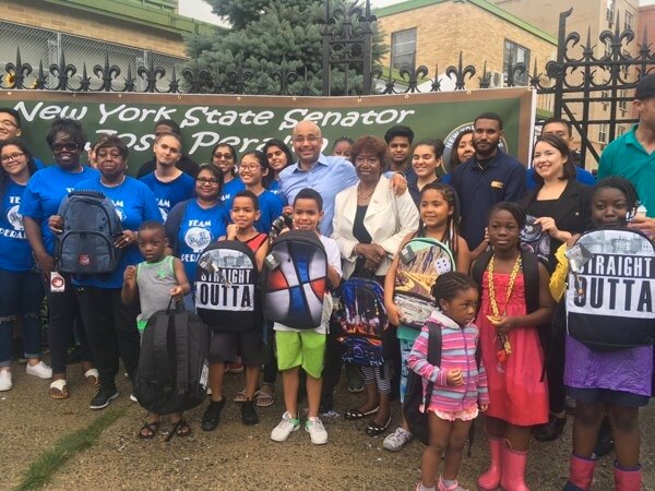 Peralta hosts annual back to school giveaway