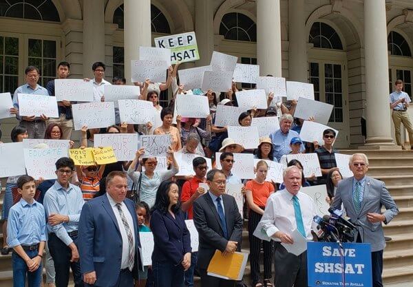 Avella, Holden stand against mayor’s plan to abolish SHSAT