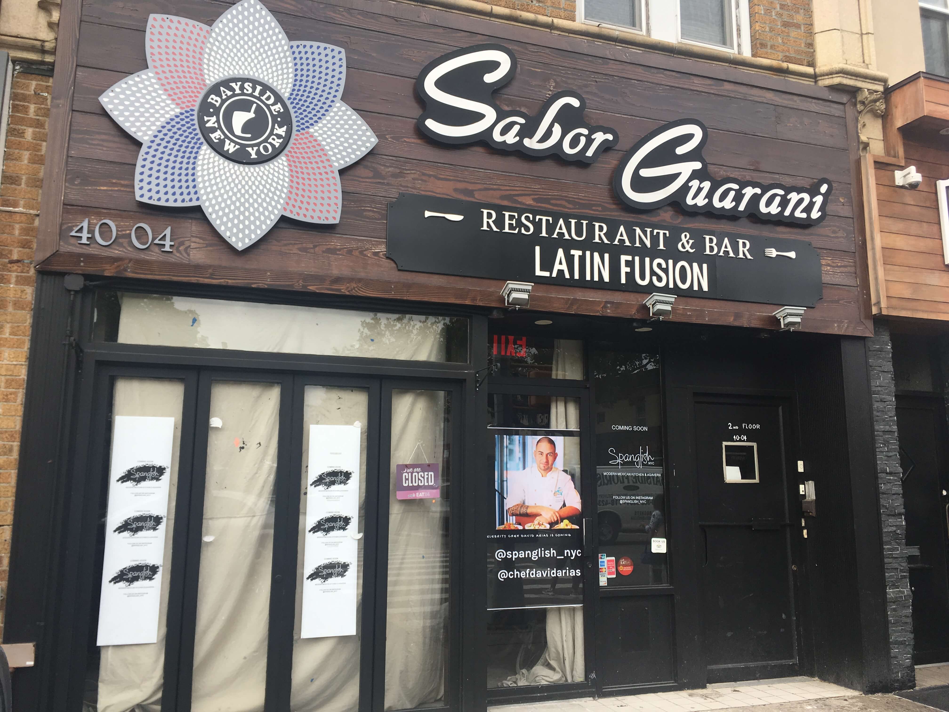 Spanglish NYC, a modern Mexican restaurant, is soon coming to the former Sabor Guarani restaurant on Bell Boulevard in Bayside.