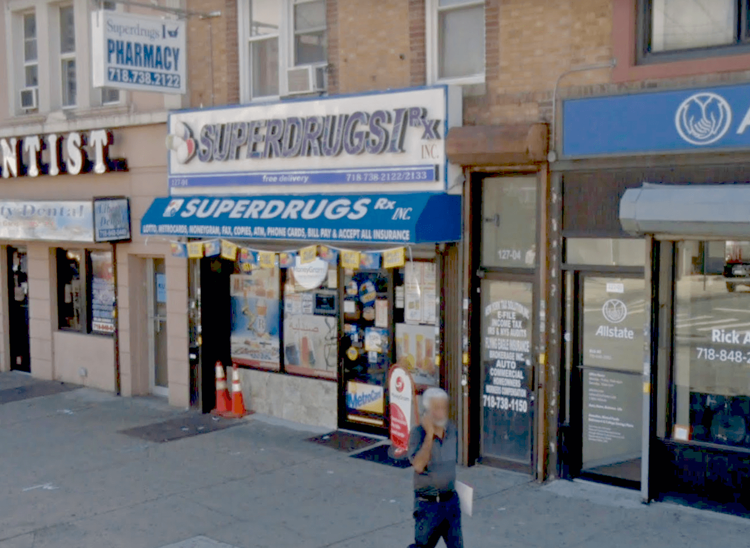 The owner of Superdrugs I on Liberty Avenue in South Richmond Hill, as shown in October 2017, was indicted on Sept. 24 for allegedly committing Medicare fraud.