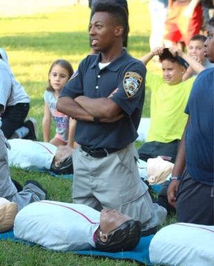 NYPD holds youth camp at Baisley Pond Park