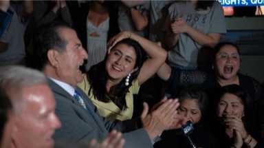 Ramos celebrates primary victory over Peralta