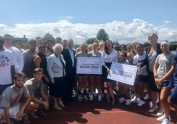 Rozic presents Queens College with $750,000 for campus renovations