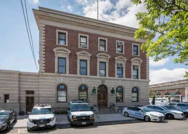 The 104th Precinct stationhouse on Catalpa Avenue in Ridgewood