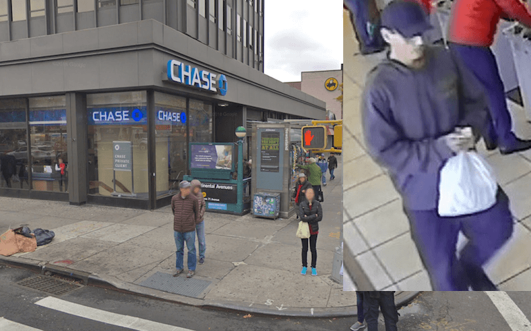 Cops are looking for the man behind two Forest Hills bank robbery bids in less than 5 minutes on Oct. 18, including a heist at a Chase bank on 71st Avenue at Queens Boulevard.