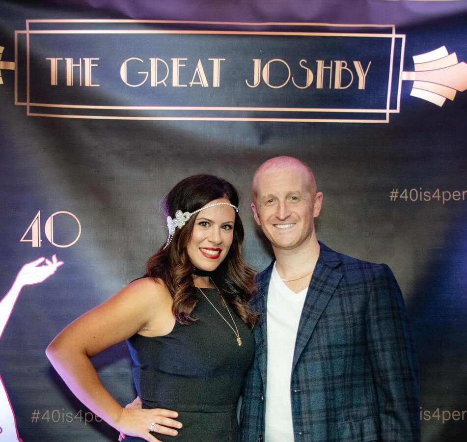 Josh and his wife, Tracey