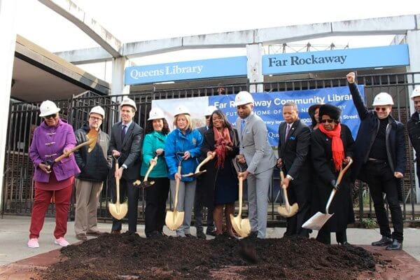 Ground broken on $33.6 million Far Rockaway Library construction site