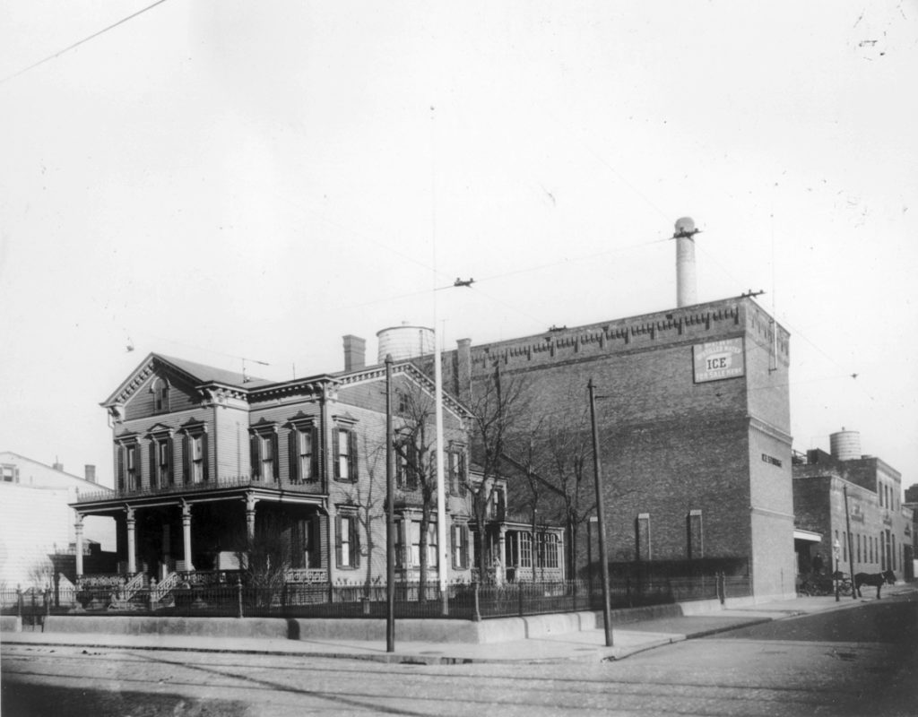 Another major ice producer in the Greater Ridgewood area during the early 20th century was the George Grauer ice plant, located on Weirfield Street at Cypress Avenue, across from Grauer's Ridgewood Park Brewery.