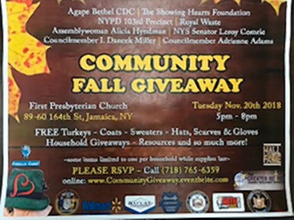 Local businesses hand out 400 free turkeys in Jamaica just in time for Thanksgiving
