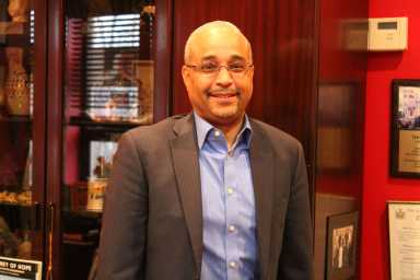 State Senator Jose Peralta during a visit to the QNS offices earlier this year.