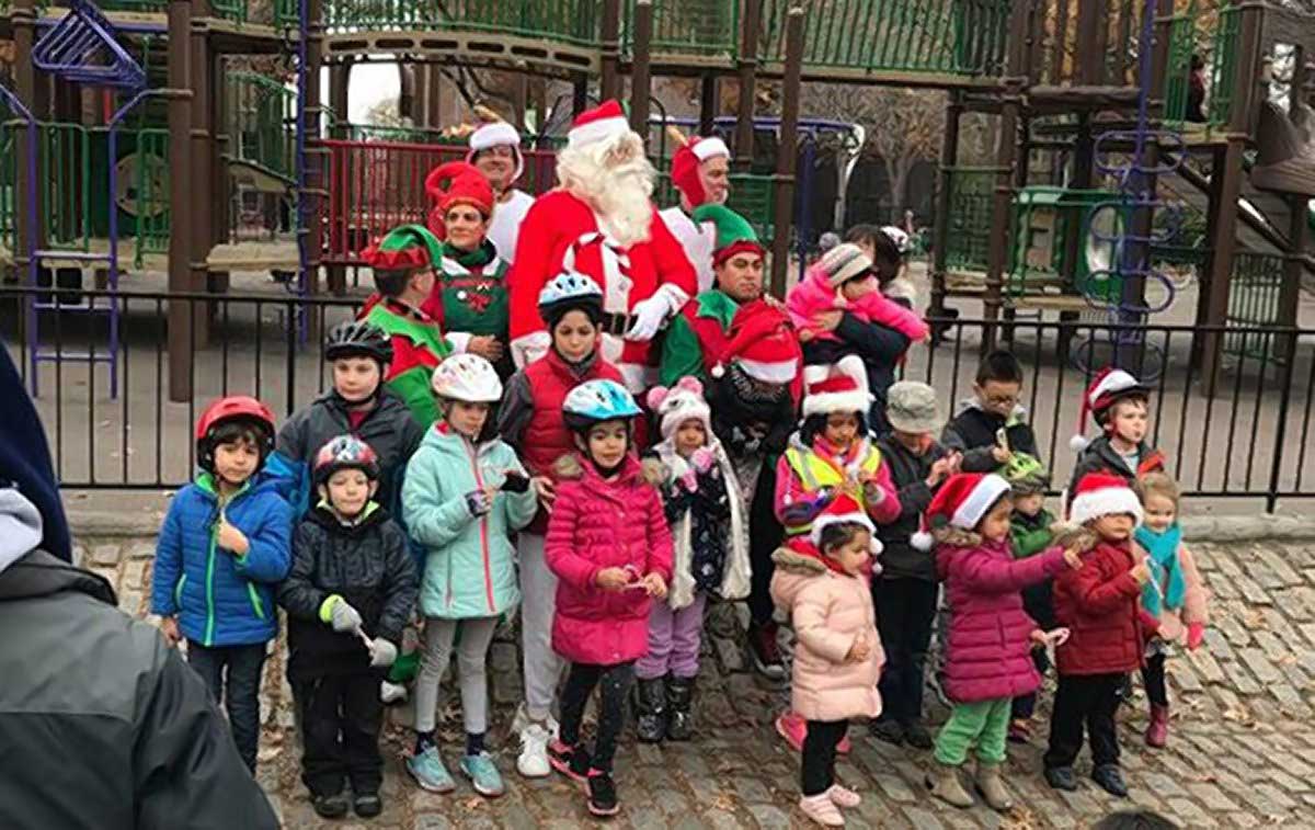 Annual Santa Claus bike ride in East Elmhurst celebrates holidays and cycling